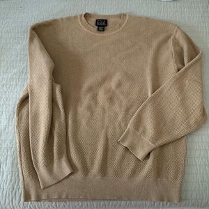 Vintage mens Joseph A. Banks tan sweater